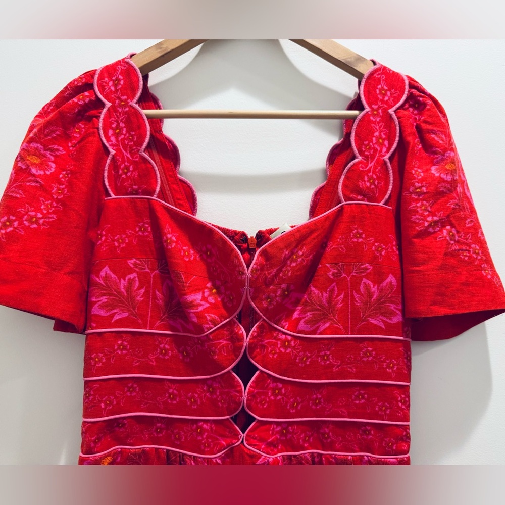 Farm Rio Red Floral Romper - Picture 3 of 6